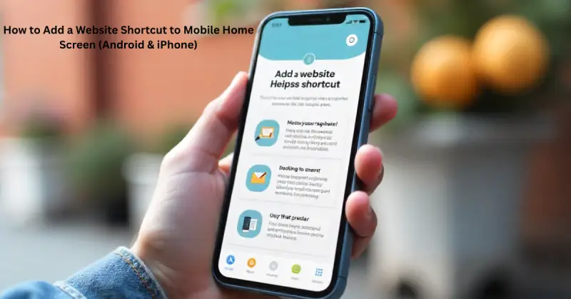 How to Add a Website Shortcut to Mobile Home Screen (Android & iPhone)