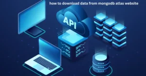 how to download data from mongodb atlas website