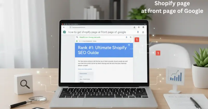 Shopify page at front page of Google