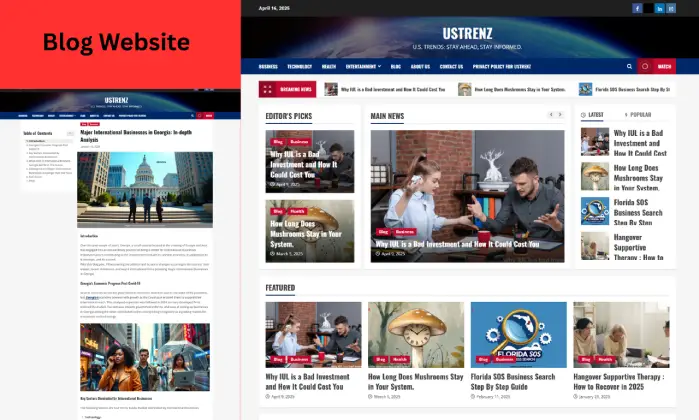 blog website