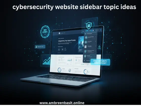 cybersecurity website sidebar topic ideas