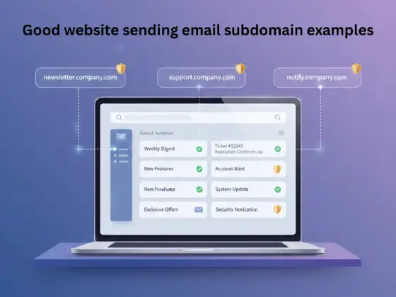 Good website sending email subdomain examples