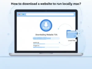 how to download a website to run locally mac