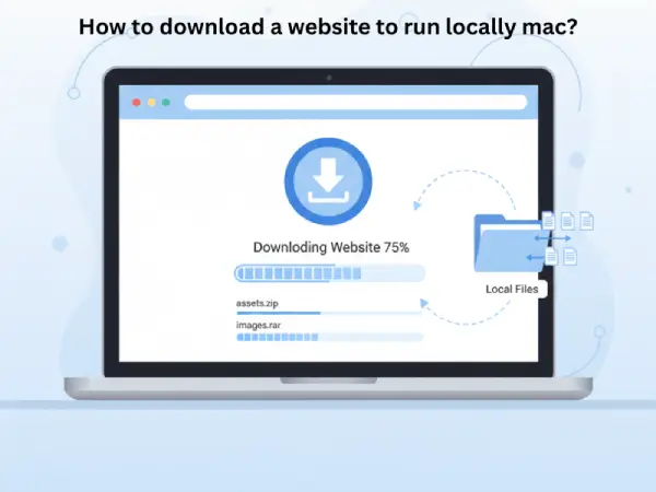 how to download a website to run locally mac